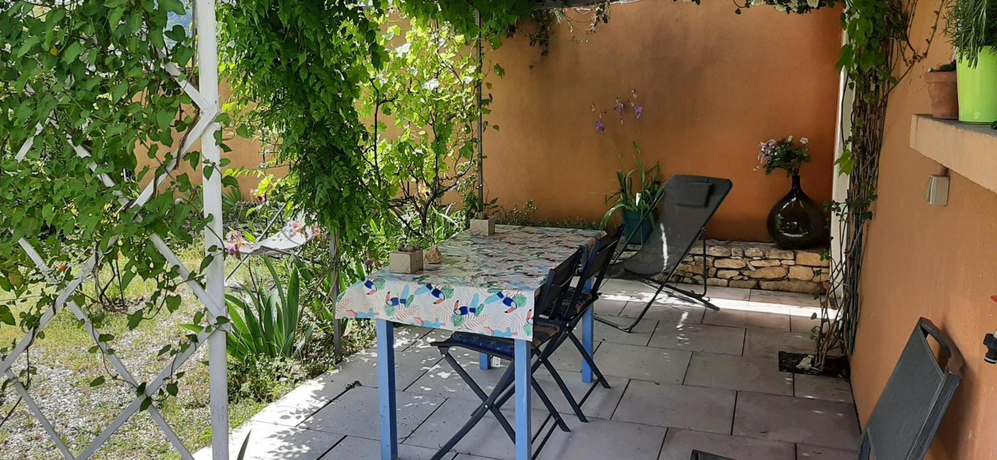 T.Belle Vue Panoramique Au Coeur Du Luberon 40M2 + Pergola . Jardin. P Apartment Apt Luaran gambar